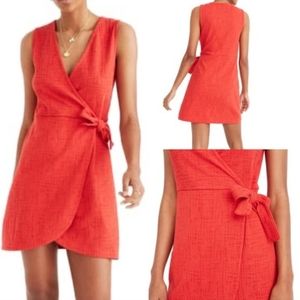 Madewell Texture & Thread Surplice Dress sz S